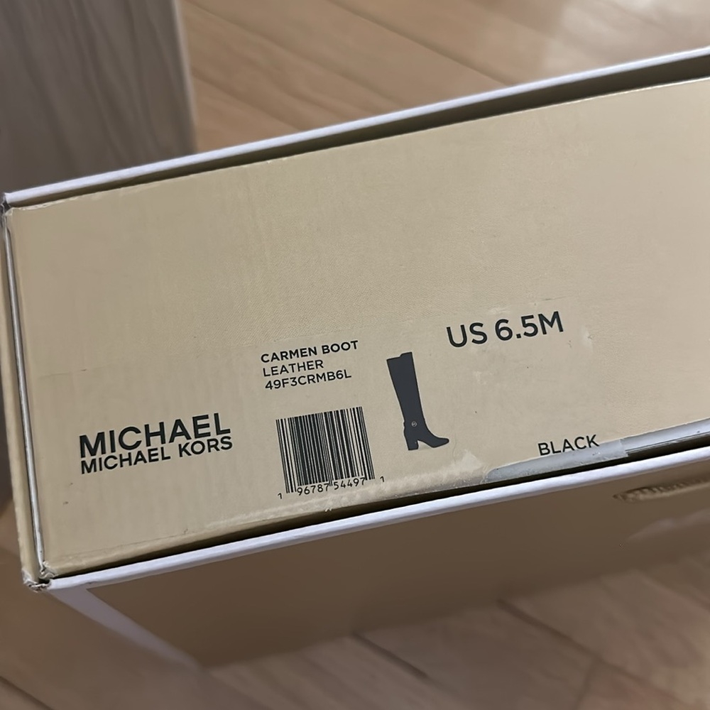 Michael Kors Carmen Leather Riding Boot Size 6.5 - Picture 4 of 5